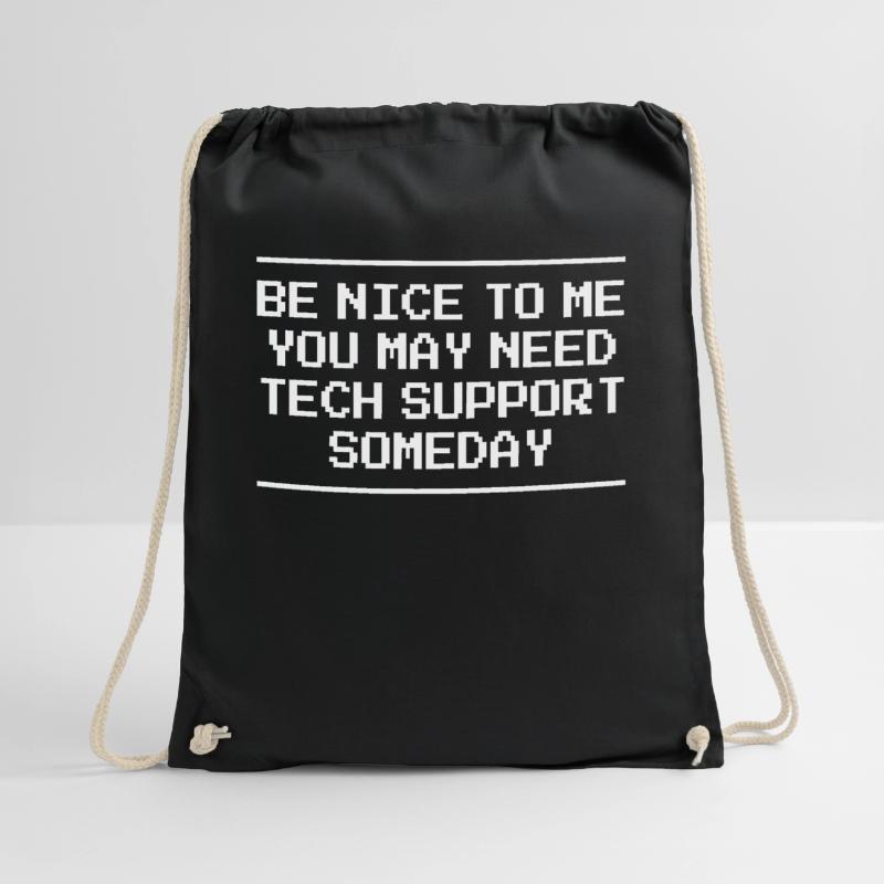 Tech Support Computer Science Computer IT Technology Drawstring Bag