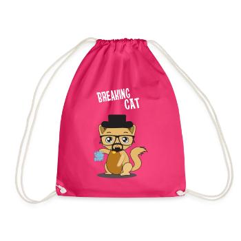 Süße Katze Heisenberg Cat Meth Blue - Turnbeutel - Fuchsia - Vorne