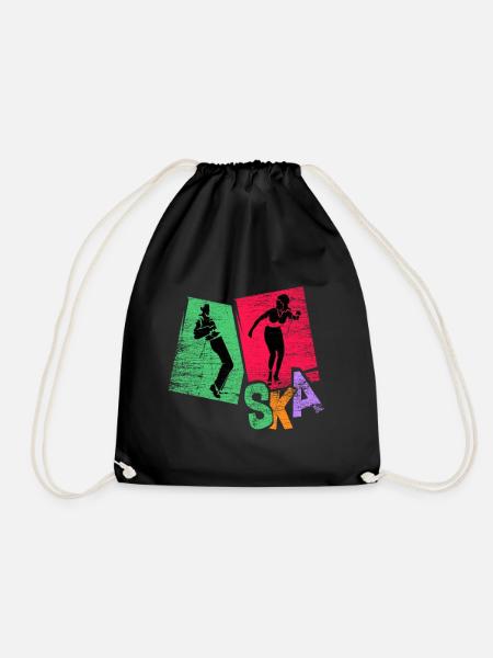 Ska Musik Geschenk - Turnbeutel - Schwarz