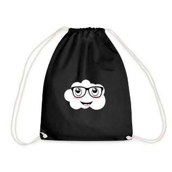 Sweet cloud - Drawstring Bag - black - Front
