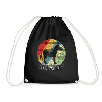 ass - Drawstring Bag - black - Front