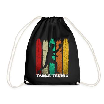 Les joueurs de tennis de table - Sac de sport léger - noir - Devant