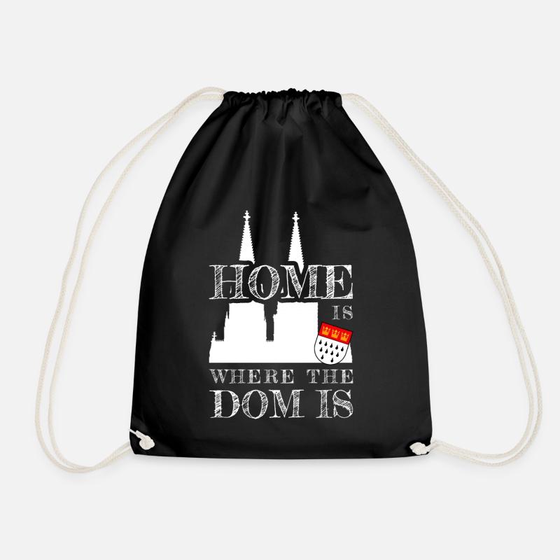 Köln Home Is Where The Dom Is Kölner Karneval Köln - Turnbeutel - Schwarz