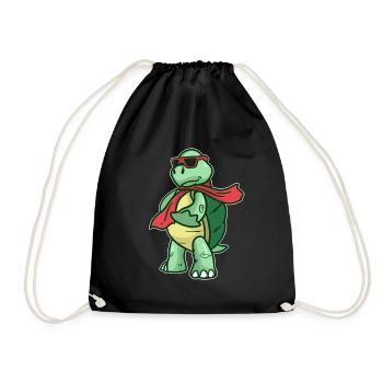 tortue - Sac de sport léger - noir - Devant