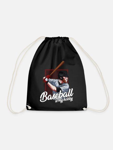 Baseballspieler - Turnbeutel - Schwarz