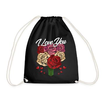 Saint Valentin - Sac de sport léger - noir - Devant