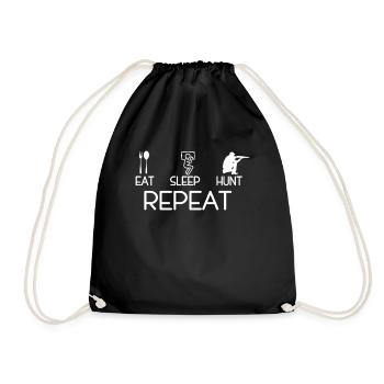 Hunter Hunting Hunter Hunting Hunting - Drawstring Bag - black - Front