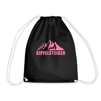 Hiker Hiking Hike Hikers Hiking - Drawstring Bag - black - Front