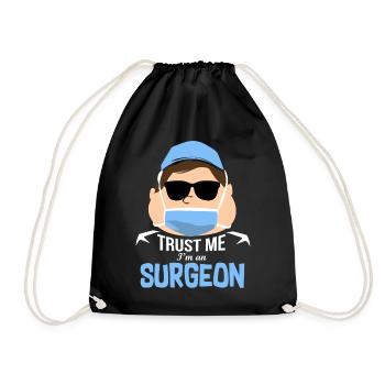 Chirurgien médecin - Sac de sport léger - noir - Devant