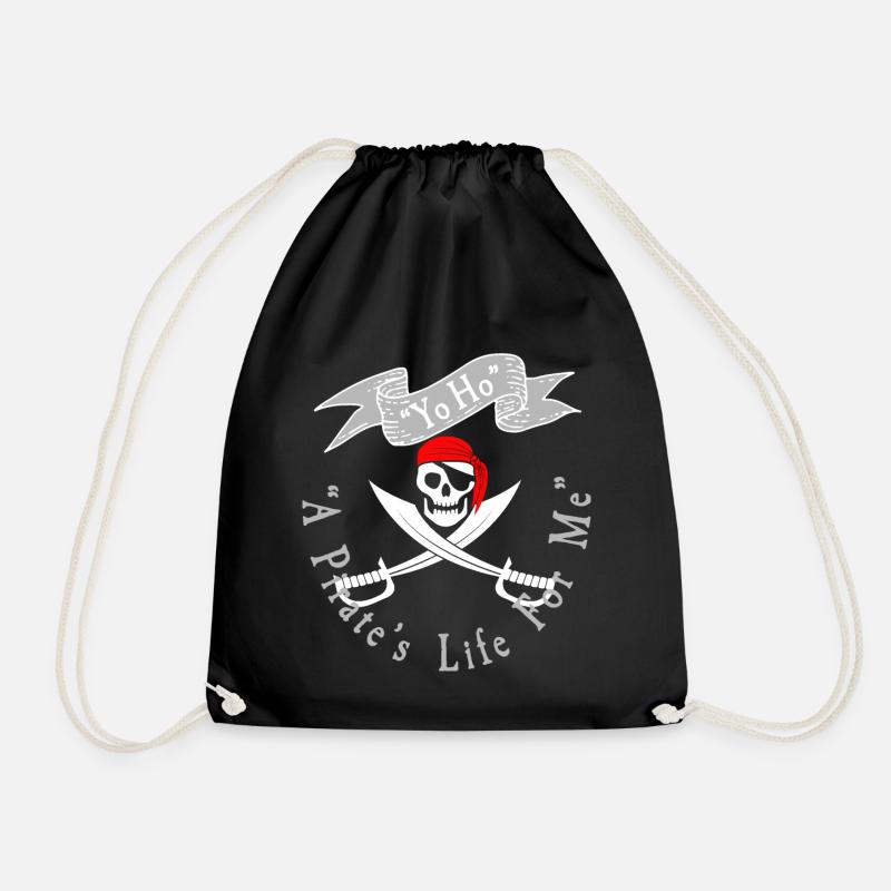 Piratenleben Yo Ho - Turnbeutel - Schwarz