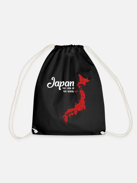 Japan - Drawstring Bag - black