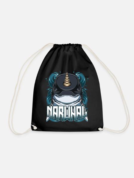 Narwals - Turnbeutel - Schwarz