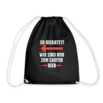 Soirée de bachelorette JGA Bachelor - Sac de sport léger - noir - Devant
