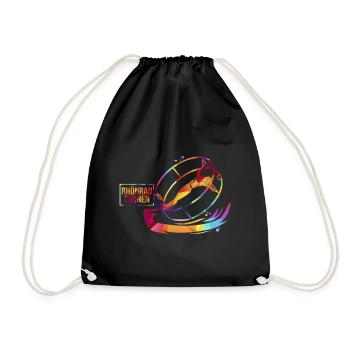 Gymnastics gymnast - Drawstring Bag - black - Front
