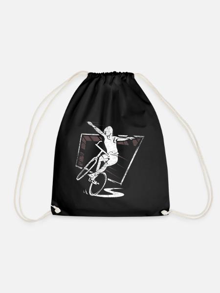 Kunstradfahren Gymnastik Geschenk - Turnbeutel - Schwarz