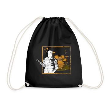 Batterie batterie batteur - Sac de sport léger - noir - Devant