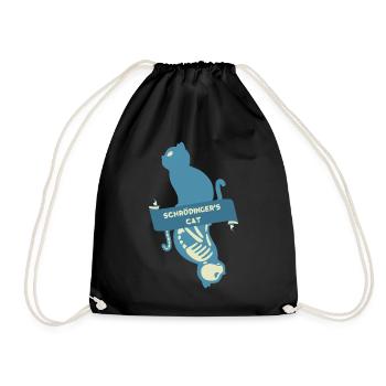 Cadeau de t-shirt Physics Cat de Schrödinger avec un t-shirt Physics - Sac de sport léger - noir - Devant