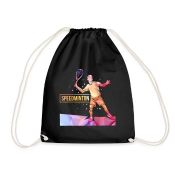 speedminton - Drawstring Bag - black - Front