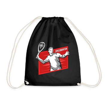 speedminton - Drawstring Bag - black - Front