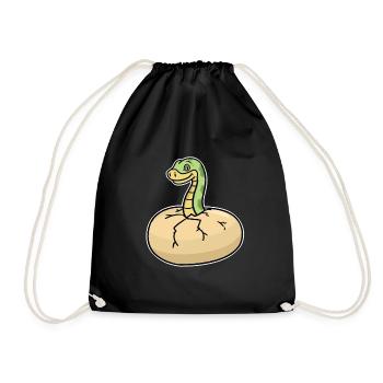 Python - Turnbeutel - Schwarz - Vorne