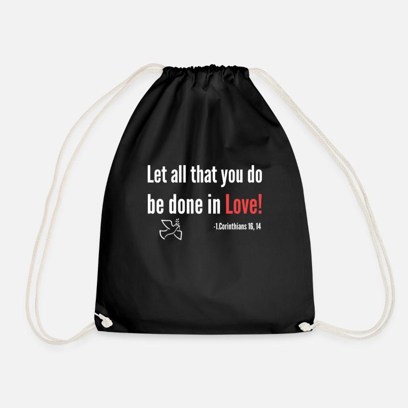 verset de la Bible - Sac de sport léger - noir