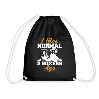 Dog lovers T-shirts - Drawstring Bag - black - Front