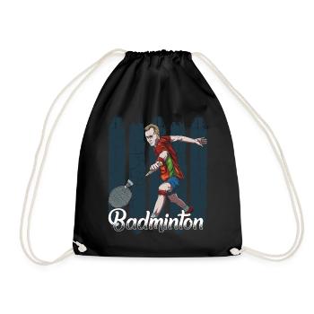Badminton - Drawstring Bag - black - Front