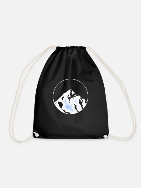 glaciers de glace bleue - Sac de sport léger - noir