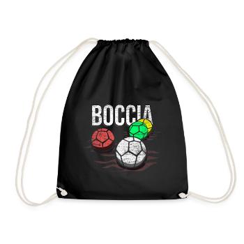 boccia - Drawstring Bag - black - Front