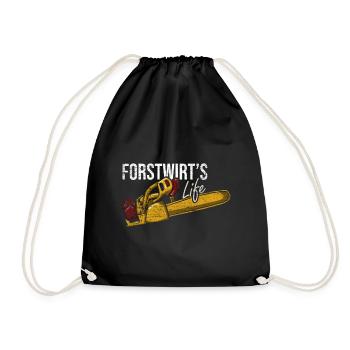 forestry - Drawstring Bag - black - Front