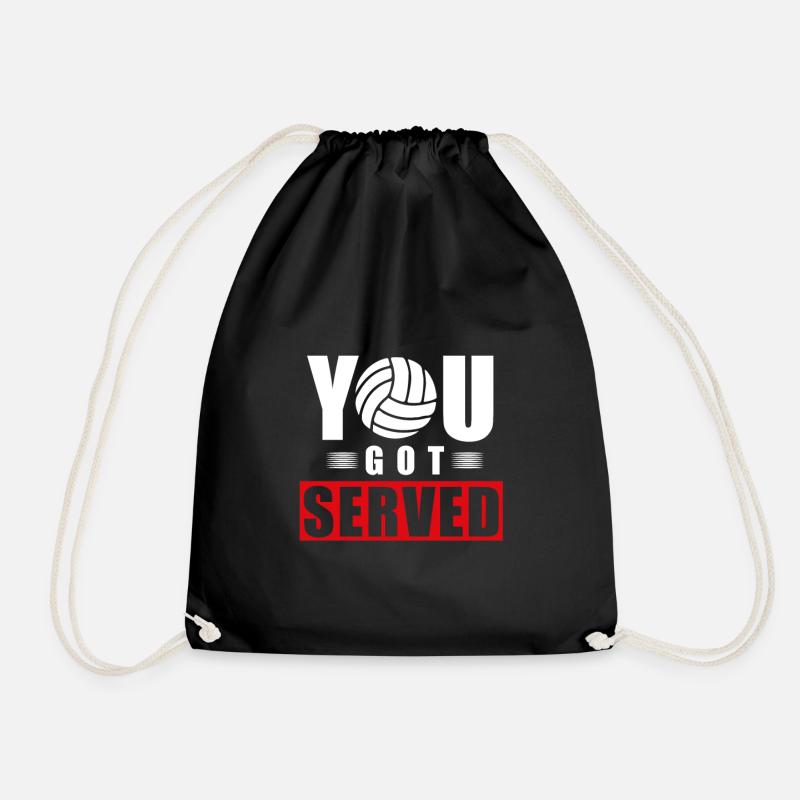 You got served - Drawstring Bag - black
