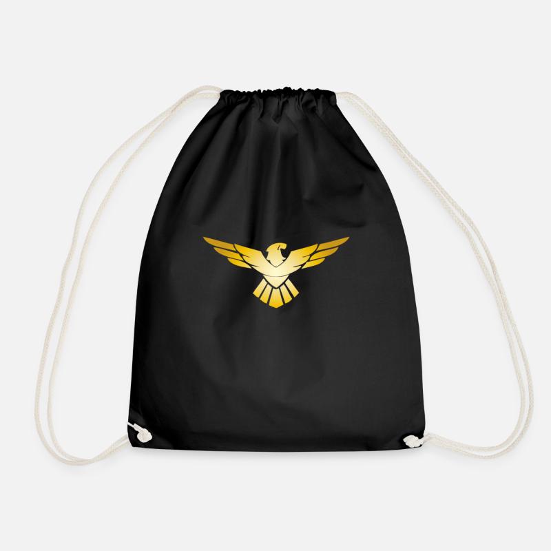 Eagle Golden Eagle Osprey eagle bird of prey - Drawstring Bag - black
