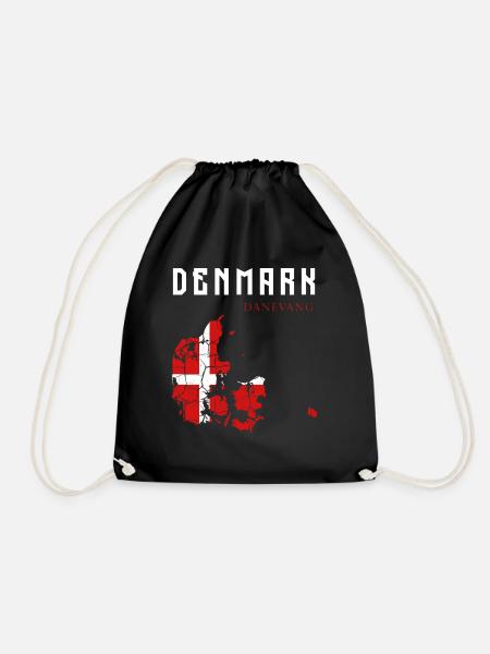 Dänemark - Turnbeutel - Schwarz