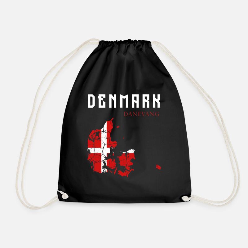 Dänemark - Turnbeutel - Schwarz
