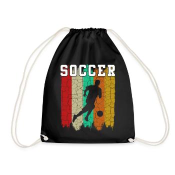 Soccer - Drawstring Bag - black - Front