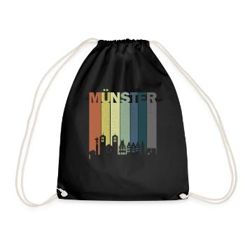 Münster Shirt Vintage Münster T-Shirt - Drawstring Bag - black - Front