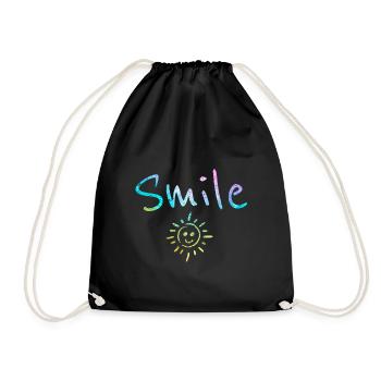Festival Sun Laughter Fun Summer Dancing Gift - Drawstring Bag - black - Front