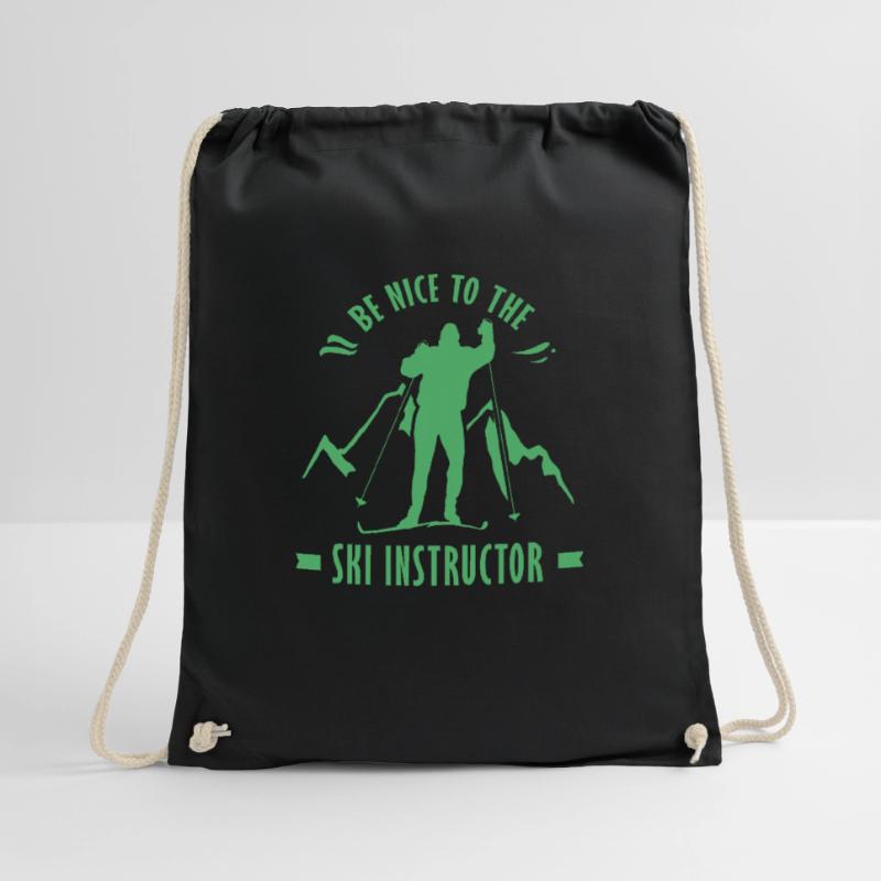Ski instructor Ski instructor Ski instructor Ski instructor Drawstring Bag