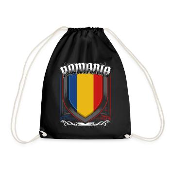 Roumanie - Sac de sport léger - noir - Devant