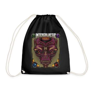 Alien - Drawstring Bag - black - Front