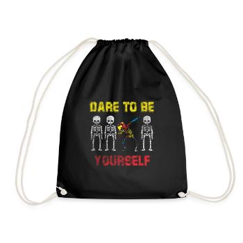 Autism Dab Autist ADHD Autism Asperger Gift - Sac de sport léger - noir - Devant