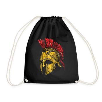 Casque Sparta Grèce Rome Romains Ancient Warriors - Sac de sport léger - noir - Devant