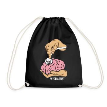 psychiatre - Sac de sport léger - noir - Devant