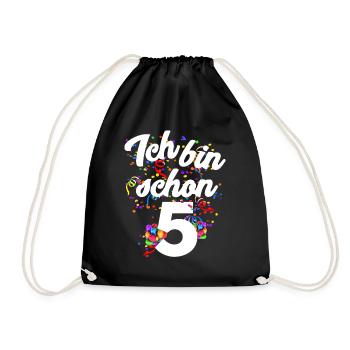 5ème anniversaire - Sac de sport léger - noir - Devant