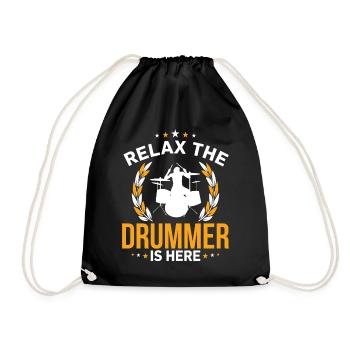 Schlgagener Music Instrument Relax - Drawstring Bag - black - Front