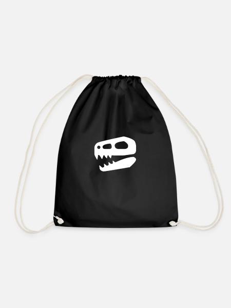 Dino - Drawstring Bag - black