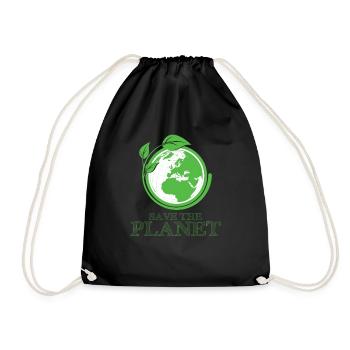 Conservation Planet Rescue Environment Gift - Sac de sport léger - noir - Devant