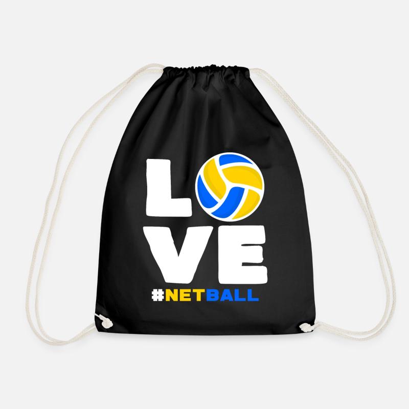 Netball - Drawstring Bag - black
