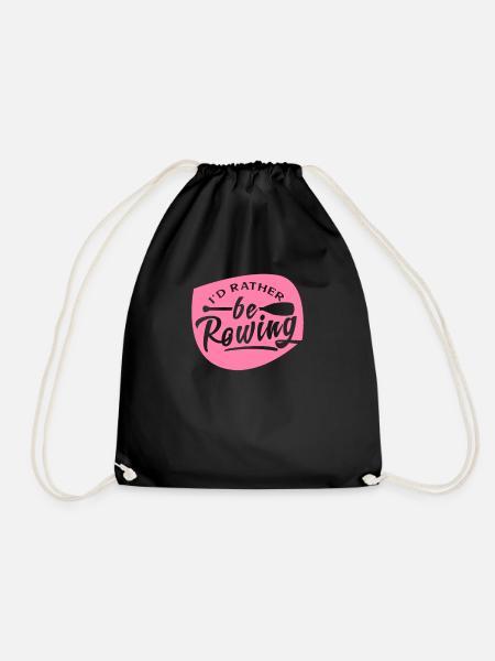 Rower Rowing Boat Rowing Team Rowing Rowing - Drawstring Bag - black