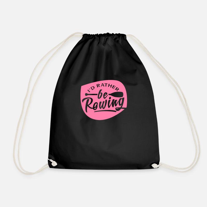 Rower Rowing Boat Rowing Team Rowing Rowing - Drawstring Bag - black